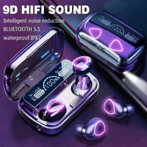 Auricolari Bluetooth M10 Cuffie con display LED vivavoce Auricolari wireless per musica stereo HiFi Bluetooth Cuffie da gioco impermeabili
