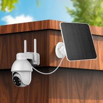 5V 6W Solarpanel Micro USB & USB-C Port Solarpanel Kit 9,8 Ft Ladekabel für Überwachungskamera für Eufycam 3/3C/2/2C/2 Pro