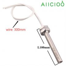 12V Immersion Cartridge Heating Element M16 Thread Stainless Steel 304 50W 100W 150W  Heater Water