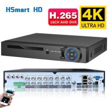 16CH 4K AHD 8MP HD H.26DVR CVI TVI Videoregistratore di sorveglianza CCTV Supporto APP Xmeye (analogico AHD CVI TVI) + (telecamera IP)