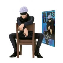 11CM Gojo Satoru Anime Jujutsu Kaisen Figure Satoru Gojo Rest Time Sitting Position Comes With Stool Gift Toy Action Figure PVC