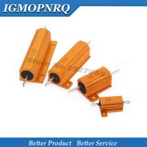 1PCS 5W 10W 25W Aluminium Power Metal Shell Fall Draht Widerstand 0,01 ~ 30K 1 2 3 5 6 8 10 20 100 150 1K 10K ohm RX24 Widerstand