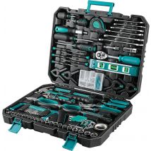 Kit di attrezzi per riparazioni domestiche - Set di attrezzi per riparazioni generali per casa/auto da 198 pezzi, set di attrezzi per meccanici generali, kit di attrezzi per uso domestico generale,