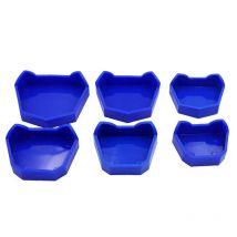 Juego de Base de modelo Dental, molde Dental, Base de yeso, bandeja para Dentaduras postizas, Kit de Base anterior para laboratorio Dental, cuidado bucal e higiene, 1 par