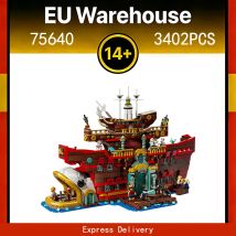 3402 stück Die Schwimmende Restaurant Bausteine Modell Ziegel Spielzeug Erwachsene Geburtstag Weihnachten Geschenke Kompatibel Mit Set 75640