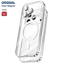 Magnes Ochrona Pleców Przejrzystość Zastosować Etui Do Iphone 17 Pro Max 17 Air Apple Magsafe Case Oficjalny Oryginał Magnetyczna Bezprzewodowa Luksusowy Akryl Miękki Silikon Granicy