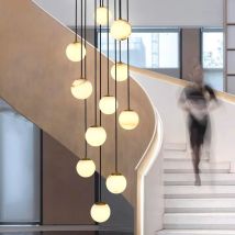 Nordic home decoration, stair chandelier, living room bedroom and dining room Pendant lights, ceiling light, indoor lighting