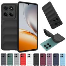 Custodia antiurto in silicone flessibile con sensazione di pelle per Motorola Edge 60 Pro Neo Fusion Stylus Custodia protettiva Shell Fundas Coque