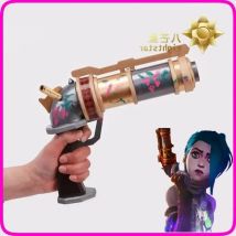 LoL Arcane Jinx Cosplay Arms Requisiten BaoBao Vi Schwester Cosplay Gun LOL Arcane Jinx blaue Perücken für Halloween LOL Arcane Vi/Jinx Requisiten