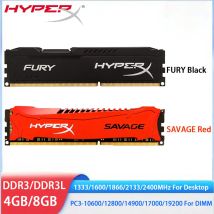 HYPERX SAVAGE FURY Memoria RAM DDR3 Desktop-RAM 4 GB 8 GB 1600 MHz 1333 2133 2400 1866 MHz Speicher DIMM PC3-12800 17000 19200 PC RAMs