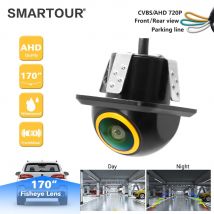 SMARTOUR CCD NTSC High Definition AHD Night Vision 170° Fisheye Lens Vehicle Reverse Backup Rear View 3 Control Camera Car