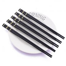 Chinesische Essstäbchen wieder verwendbare Legierung rutsch feste japanische Sushi-Essstäbchen Set wieder verwendbare Essstäbchen Küchen geschirr Geschenk