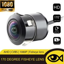 Telecamera per retromarcia anteriore e posteriore per auto AHD1080P 170 °   telecamera per retromarcia per veicoli con visione notturna full HD con obiettivo fisheye CVBS