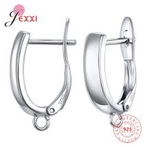 Drop Shipping Ohrringe aus echtem 925er-Sterlingsilber für DIY-Schmuckzubehör, hochwertige Damen- und Mädchen-Schmuckkomponente