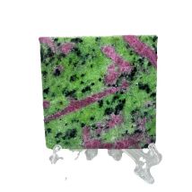 Natural Gem Slice Ruby Black Tourmaline Epidote Original Mineral Specimen Home Room Decoration Holiday Gift Spirit Stone Healing