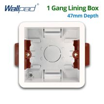 1 Gang Trockenen Futter Box Für Gipskarton Trockenbau Gipskarton 47mm Tiefe Wand Schalter 86 Typ BOX Steckdose embedded Kassette