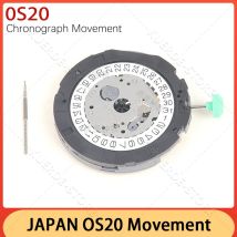 Giappone Importazione OS20 Movimento dell'orologio 3-6-9 secondi Cronografo 3 Calendario Parti dell'orologio Riparazione dell'orologio Tempo di viaggio accurato