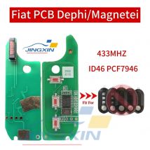 Jingxin Fernbedienung Auto Schlüssel PCB Board 433 MHZ ID46 7946Chip Für Fiat 500 Panda Bravo Punto Ducato Stilo DEPHI magnetti System auto schlüssel