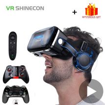 VR Shinecon 10.0 Virtual Reality Helm 3D Brille Casque Für Smartphone Smartphone Brille Headset Viar Videospiel Fernglas