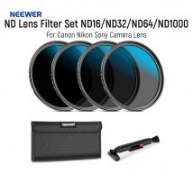 Neewer ND Objektivfilter-Set ND16/ND32/ND64/ND1000, Objektivreinigungsstift, HD-Filter-Zubehör-Set für Canon Nikon Sony Kameraobjektiv
