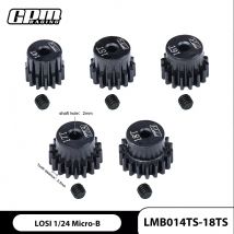 40Cr Stahlritzel 14T / 15T / 16T / 17T / 18T 0,5M 2mm Welle für LOSI 1/24 Micro-B 2WD Buggy GPM Teile LOSI Micro-B Getriebe 14T