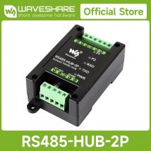 Waveshare Isolierter 2-Kanal-RS485-Hub in Industriequalität, Unterstützung für Schienenmontage, großer Baud-Bereich, erweitert 2-Kanal-RS485-Sub-Ports