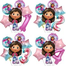 Gabby Dollhouse Cat Cartoon Palloncino 1-9 anni Ragazza Decorazione festa di compleanno Articoli per baby shower Palla regalo giocattolo per bambini