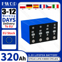Lifepo4 Akumulator 320AH 3.2V Zupełnie nowy 8000 cykli Akumulatory DIY 12V 24V 48V RV EV Łódź Wózek golfowy Jacht Van Cell Pack
