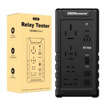 12V 24V Automotive Relay Tester RT100 RT100 4Pin 5Pin Super Relay Tester Diagnostic Tool Automotive Accessories Supports 5 types