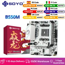 Scheda madre da gioco SOYO AMD B550 USB 3.2 PCIe 4.0 NVME Supporto scheda madre DDR4 ARGB a doppio canale presa AM4 CPU 5600X/5700X