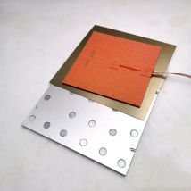 Funssor 1 Satz Voron 2.4 3D-Drucker MIC6 Aluminium-Magnet-Bauplatte PEI beheiztes Bett