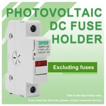 Solar PV DC Fuse Holder 1000V Excluding Fuses For Solar System Protection Base Photovoltaic Protector Suitable For 10*38mm Fuse