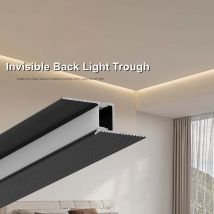 Z/T-Form LED-Decke Aluminium profil schmal aufgehängt linear Wohnkultur harte Leiste Licht unsichtbare Hintergrund beleuchtung durch Lampen 12/24V