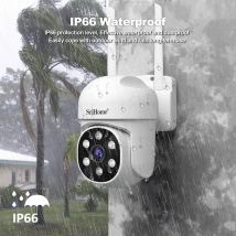 Srihome SH061 cámara de monitoreo inalámbrico PTZ AI 1080P cámara de seguridad para el hogar visión nocturna detección humana Video vigilancia CCTV