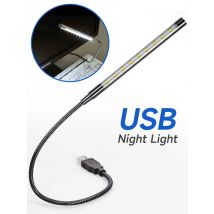 USB LED Book Light USB Powered Metal Material 10 LED Flexible Night Lamp For Laptop PC Computer Notebook Book Reading Lights