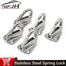 1/2/5/10PCS Stainless Steel Spring Snap Fending Hook Spring Locked Fender Hook For Marine Boat Accessories Marine Hardware