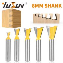 YUSUN  8MM Shank Dovetail Joint  Router Bit 14 Degree Woodworking Milling Cutter For Engraving Bits Face Mill