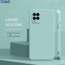 Custodia per telefono quadrata originale per Xiaomi Mi10 Mi 10 Lite 10Lite Pro Ultra 10S 5G Cover posteriore in silicone liquido di lusso antiurto Funda