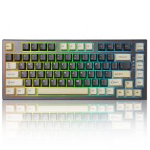 YUNZII RT80 Schwarze Hall-Effekt-8K-Schnelltrigger-Gaming-Mechanische Tastatur, 82 Tasten, kabellos, einstellbare Bedienung, magnetische Keeb