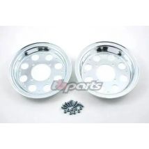 2,50-8 3,50-8 4,00-8 Felgenklemme aus silberner Aluminiumlegierung für Honda Monkey Bike Z50 Motorrad-Ersatzteile