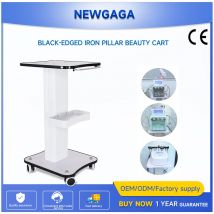 NEWGAGA Supporto per salone di bellezza Carrello per macchina Carrello per macchina SPA Supporto per ruota Organizzatore per attrezzature di stoccaggio 3 livelli con maniglia di spinta