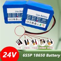 2025 Original 24 V 100 Ah 6S5P 18650 Akku 25,2 V 100000 mAh Li-Ionen-Akku und 2 A Ladegerät