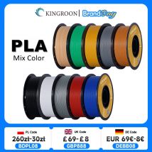 KINGROON PLA Filament 1,75 mm 5/10 KG pla Plastik do drukarki 3D, standardowy 1 kg/rolka Filamenty do druku 3D Mix kolorów Wysyłka lokalna