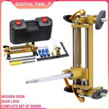 Door frame door cover wooden door lock hole opener slotting machine woodworking interior door lock artifact full set door open