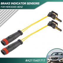 2pcs Brake Pad Wear Sensor Induction Line For Mercedes-Benz C E CL S ML CLS GLK Class W210 W211 W212 W220 W203 2115401717