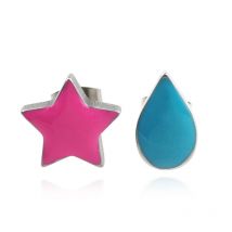 Anime Hunters Clip Ohrringe für Frauen Männer Rosa Pentagramm Blau Wasser Tropfen Ohr Studs Kurapika Kurta Cosplay Ohrring Schmuck Geschenk