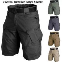 Pantaloncini tattici da uomo militari Cargo all'aperto per pantaloncini urbani impermeabili estivi pantaloni da campeggio da Trekking Multi tasca Plus Size escursionismo