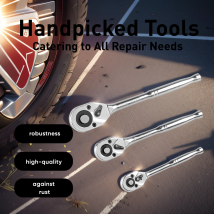 Ratschensatz 1/4 Zoll 3/8 Zoll 1/2 Zoll Antrieb Ratschen-Steckschlüsselsatz 24-Zahn-Schnellspanner umkehrbar, Cr-V-legierter Stahl