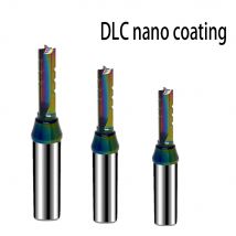 Frez CNC z końcówką z węglików spiekanych TCT z 3 ostrzami Frez DLC do frezowania płaskiego do rowkowania drewna MDF Sklejka