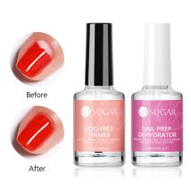 UR SURGAR 15ML Nail Prep Dehydrator And Nail-Primering Set Free Grinding for Acrylic Nails Art Bonder Bond Gel Balancing  Tool